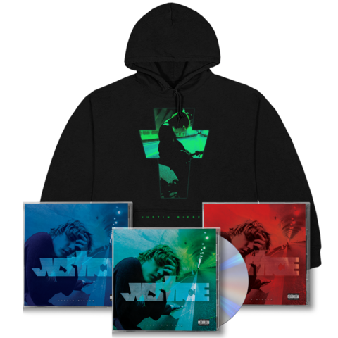 JUSTICE EXCLUSIVE BONUS TRACK CD I-III COLLECTION + HOODIE by Justin Bieber - CD Bundle - shop now at Justin Bieber store