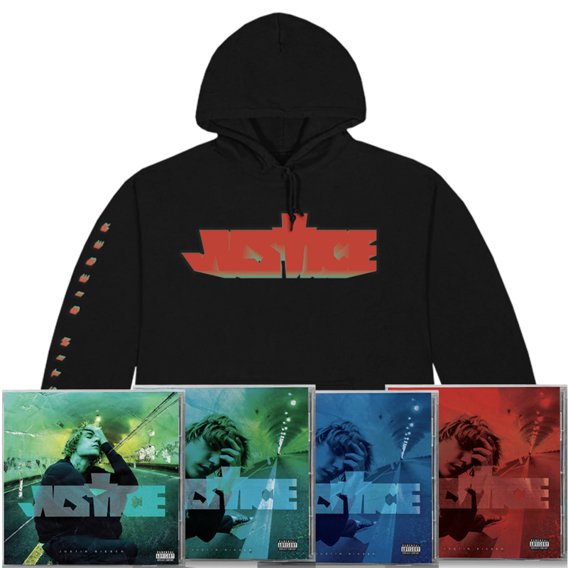 JUSTICE COMPLETE CD COLLECTION + CROSS HOODIE by Justin Bieber - Media - shop now at Justin Bieber store